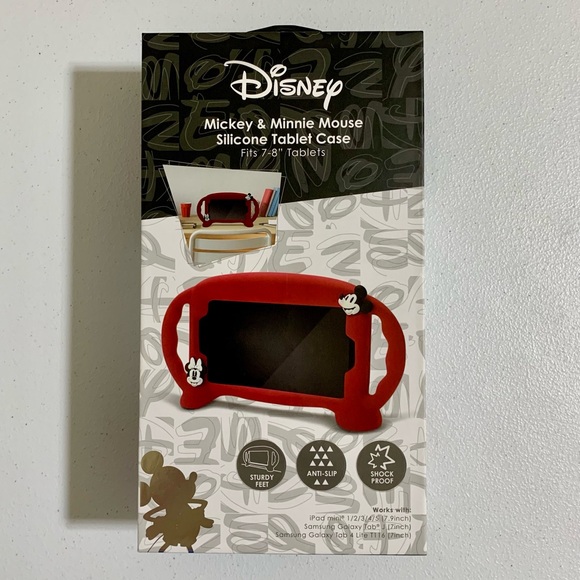 Disney Minnie & Mickey Mouse Silicone Tablet Case-New in Box - Picture 7 of 9